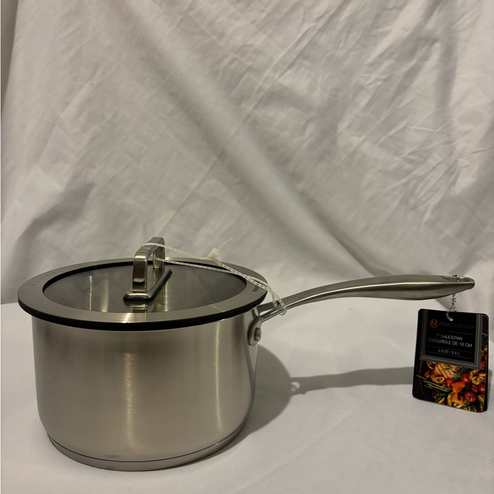Masterclass Stainless Steel Saucepan with Lid